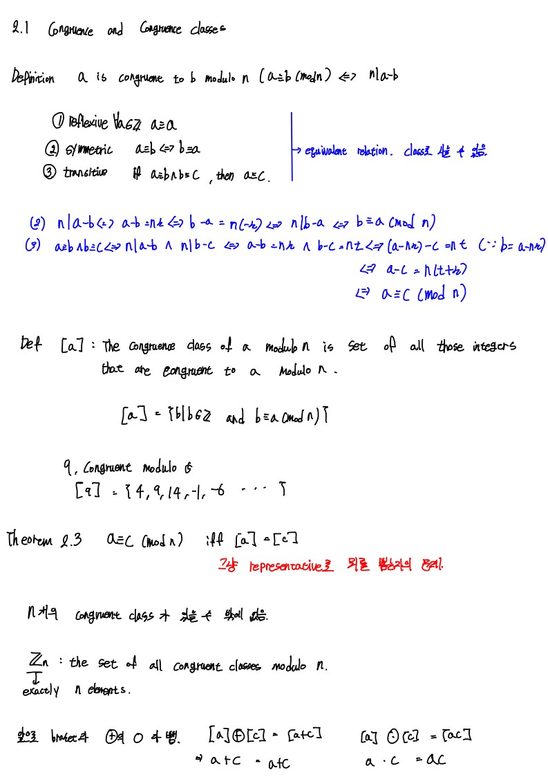 2 1 Congruence And Congruence Classes